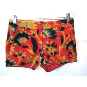 J. Crew Women's Multi Color Floral Print Zip Front Shorts Size 2